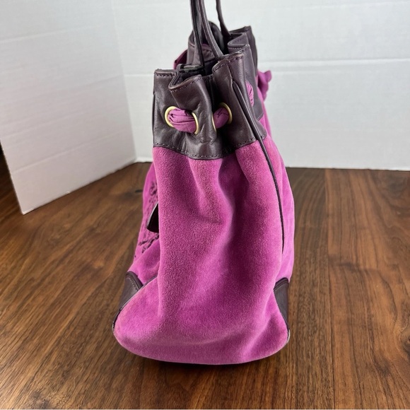 Juicy Couture Purple and Brown Tote - Picture 3 of 4